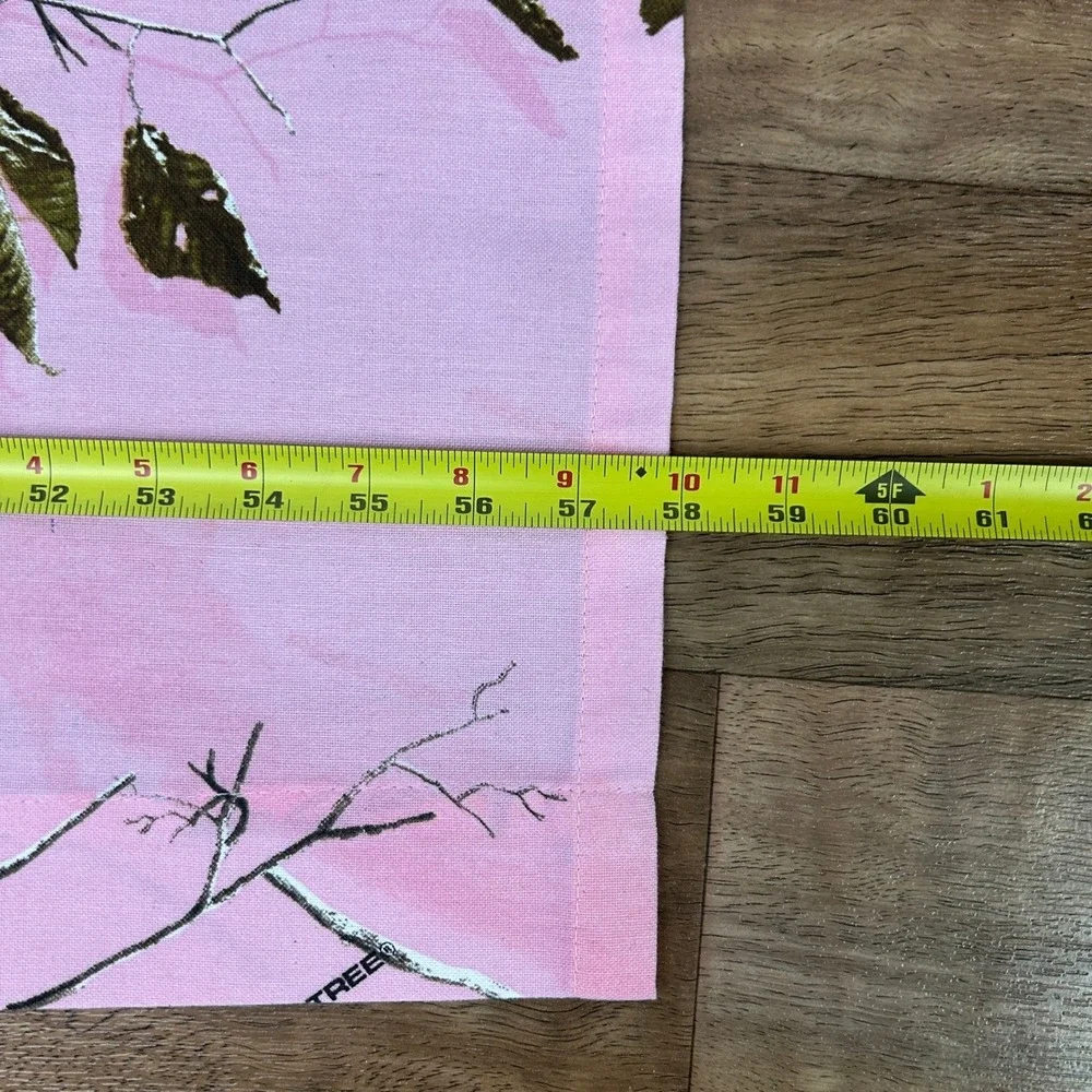 Pink Camo Valance Curtains Set of 3 Hunting Cabin Lodge‎ Decor Realtree